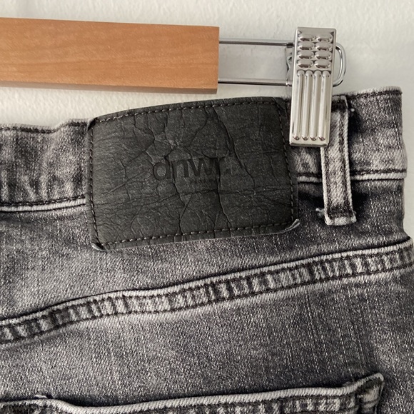 Zara Man Skinny Slim Distressed Jeans Faded Black Denim Size 32 x 29 - Picture 7 of 8